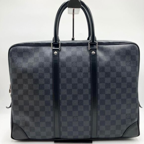 Authentic Louis Vuitton Damier Graphite Porte Document Voyage Briefcase Mens - Picture 3 of 16